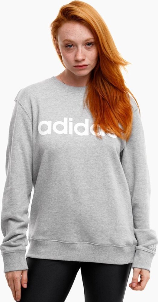 Adidas Bluza damska adidas Essentials Linear French Terry szara IC6880 XS