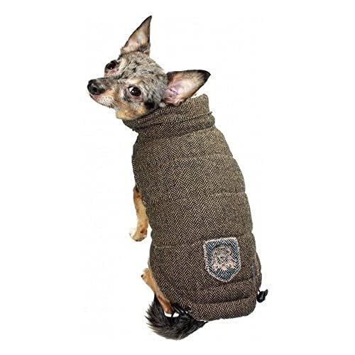 Hip Doggie HD-5HRBV Herringbone Vest płaszcz dla psa, S