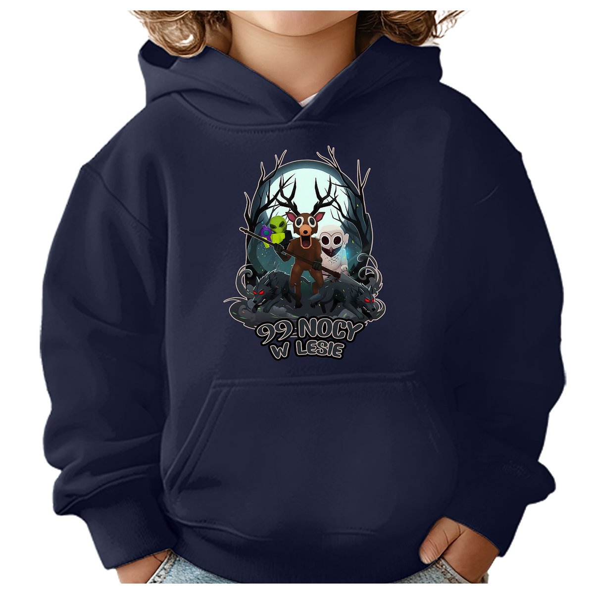BLUZA DZIECIĘCA Z KAPTUREM 99 NOCY W LESIE ROBLOX 122-128 PREZENT