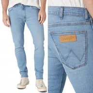 Spodnie męskie - Wrangler BRYSON skinny Gambit BLUE DżINS spodnie jeansowe rurki W28 L32 - miniaturka - grafika 1