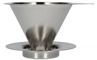 Dripper metalowy Hario Drip V60-01, srebrny - Akcesoria i części AGD - miniaturka - grafika 1