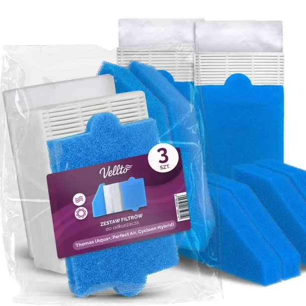3x Filtry do Odkurzacza Thomas Aqua Perfect Air Cycloon Hybrid Allergy Pet