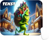 Podkładki pod mysz - PODKŁADKA POD MYSZKĘ Z GRINCH ŚWIĘTA MIKOŁAJ PREZENT -TEKST -20X24 - miniaturka - grafika 1
