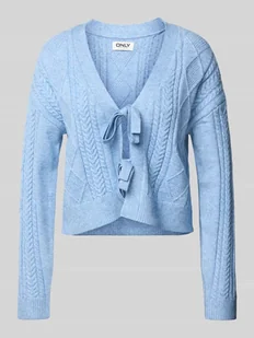 Kurtka z dzianiny o kroju regular fit z mieszanki wiskozy model ‘FIA’ - Swetry damskie - miniaturka - grafika 1
