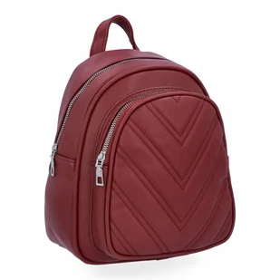 Pikowany Plecaczek Damski firmy Herisson 1202H523 Bordowy - Torebki damskie Pikowany Plecaczek Damski firmy Herisson 1202H523 Bordowy - Torebki damskie - miniaturka - grafika 1