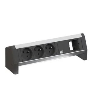 BACHMANN DESK 3xUTE 1xCM power 1.0m GST18 - Gniazdka elektryczne - miniaturka - grafika 1