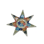 Świeczniki - Ceramiczny świecznik GWIAZDA Ceramika Bolesławiec - miniaturka - grafika 1