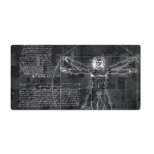 Podkładka trwała Człowiek witruwiański  120x60 cm - Podkładki na biurko - miniaturka - grafika 1