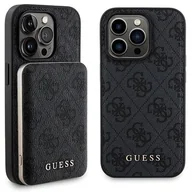 Etui i futerały do telefonów - Oryginalne Etui IPHONE 14 PRO MAX Guess Hardcase + Powerbank MagSafe 4G Metal Logo 5000mAh (GUBPM5P14X4GEMGK) czarne - miniaturka - grafika 1