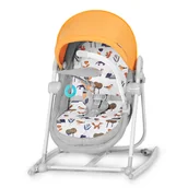 Leżaczki i huśtawki - KinderKraft leżaczek 5w1 NOLA forest yellow - miniaturka - grafika 1