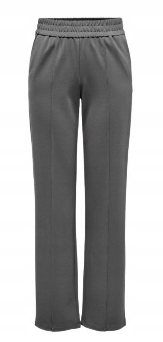 ONLY SPODNIE SZARE CASUAL PROSTE WYSOKI STAN XXXL/32 JQA