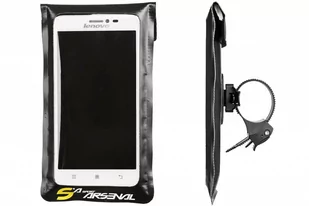 Sport Arsenal Wodoszczelne etui na telefon czarny / Typ smartfona: 5" - Sakwy rowerowe - miniaturka - grafika 1