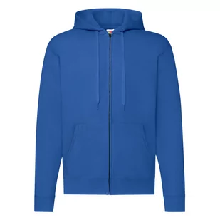 Bluza męska z kapturem Zip Through Hooded Sweat Fruit of the Loom - Niebieski XL - Bluzy męskie - miniaturka - grafika 1
