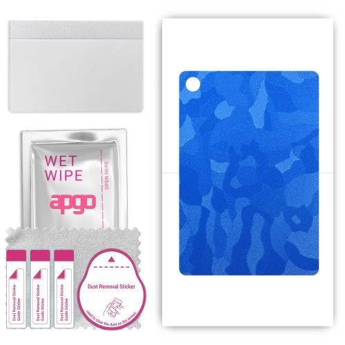 folia naklejka skórka strukturalna na TYŁ do Amazon Fire 7 (2022) - Moro Camo Niebieski - apgo SKINS