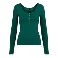 Koszulki i topy damskie - Bestseller A/S PCKITTE LS TOP NOOS BC, Trekking Green, XS - miniaturka - grafika 1