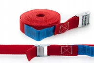 Pasy transportowe - Pas Transportowy 25MM/4MB Z Klamrą Samozaciskową Czerwony (homologacja) - miniaturka - grafika 1