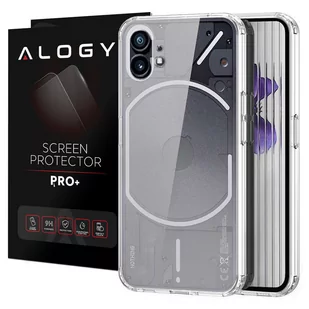 Etui ochronne obudowa pokrowiec Alogy Hybrid Clear Case do Nothing Phone 1 Przezroczyste + Szkło - Etui i futerały do telefonów - miniaturka - grafika 1