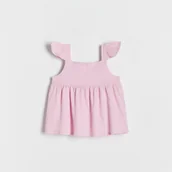 Bluzki dla niemowląt - Reserved - Bluzka z falbanami - różowy - miniaturka - grafika 1