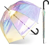 Parasole - PARASOL PARASOLKA DAMSKA HAPPY RAIN PRZEZROCZYSTA - miniaturka - grafika 1