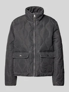 Kurtka o kroju regular fit z zakrzywionymi szwami działowymi i z efektem denimu model ‘LEA’ - Kurtki damskie - miniaturka - grafika 1