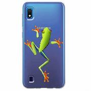 Etui i futerały do telefonów - Etui na Samsung Galaxy A10, Zielona żabka - miniaturka - grafika 1