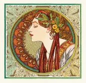 Pasmanteria - Haft krzyżykowy - Zestaw do haftu z muliną - Laurel wg A. Muchy - miniaturka - grafika 1