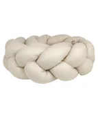 Ochraniacze do łóżeczka - Ochraniacz do łóżeczka warkocz "Bawełna beżowa" - 320cm - miniaturka - grafika 1