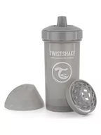 Butelki dla niemowląt - Twistshake Butelka w kolorze szarym do nauki picia - 360 ml - miniaturka - grafika 1