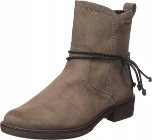 TAMARIS DAMSKIE BOTKI BRĄZOWE NA ZAMEK 38 ŻMI - Botki damskie - miniaturka - grafika 1