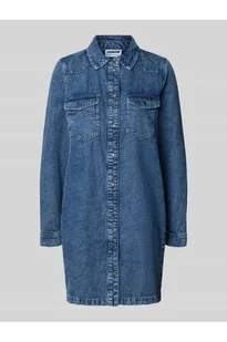 Sukienka jeansowa z kieszeniami na piersi model NEW SIGNE - Noisy May - Sukienki - miniaturka - grafika 1