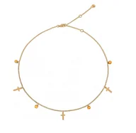 Łańcuszki - Celebrytka z krzyżami (C14741AU) - miniaturka - grafika 1