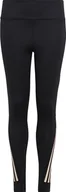 Legginsy - Adidas Legginsy adidas Training Aeroready 3S High-Rise 7/8 Optime TG girls IC0363 - miniaturka - grafika 1