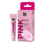 Balsamy do ust - Aloes Pink regenerujący balsam do ust Natural Glow 10g - miniaturka - grafika 1