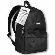 Plecaki szkolne i tornistry - Plecak Męski Szkolny Młodzieżowy Turystyczny na Wycieczki Czarny Pojemny - miniaturka - grafika 1