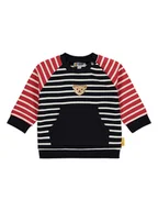 Bluzy i sweterki niemowlęce - Steiff Bluza w kolorze granatowo-czerwonym - miniaturka - grafika 1
