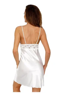 Luksusowa satynowa koszula Colette ecru M - Bielizna nocna - miniaturka - grafika 2