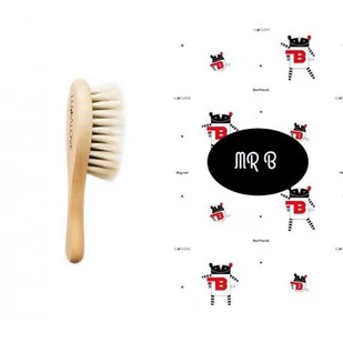 Lullalove Szczotka z koziego włosia z myjką muślinową MRB 5902633251253 - Szczotki do włosów dla dzieci - miniaturka - grafika 1