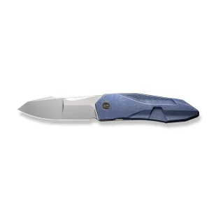 Nóż składany WE Knife Solid Blue Titanium, Polished Bead Blasted CPM 20CV by Gustavo T. Cecchini (WE22028-4) - Noże - miniaturka - grafika 4