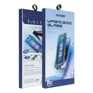 Szkła hartowane na telefon - Szkło Hartowane 6D Pro Veason Easy-Install Glass - do Iphone 11 Pro Max czarny - miniaturka - grafika 1