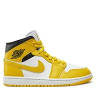 Sneakersy damskie - Sneakersy Nike Wmns Air Jordan 1 BQ6472 Żółty - miniaturka - grafika 1