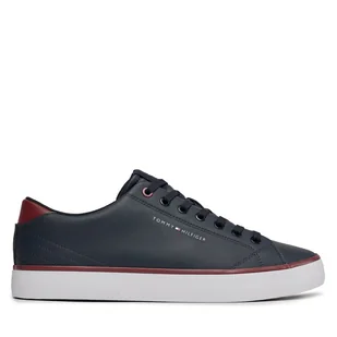 Sneakersy Tommy Hilfiger Th Hi Vulc Core Low Leather FM0FM05041 Granatowy - Sneakersy męskie - miniaturka - grafika 1