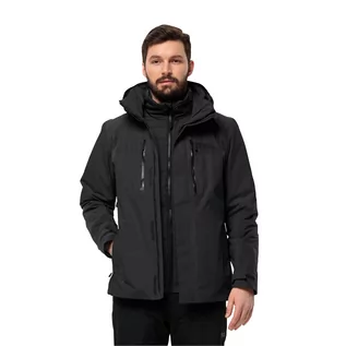 Kurtki męskie - Męska kurtka  Jack Wolfskin JASPER 3IN1 JKT M black - M - grafika 1