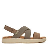 Sandały damskie - Sandały Keen Elle Criss Cross 1028630 Szary - miniaturka - grafika 1