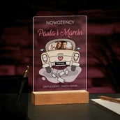 Ramki na zdjęcia - Lampka ramka L z wydrukiem na szkle akrylowym i podświetleniem LED - miniaturka - grafika 1