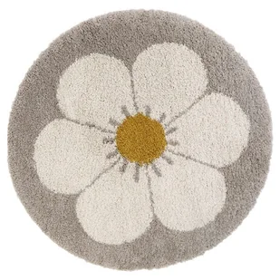 Dywan okrągły beżowy Bohemian Daisy Beige 120x120 - Dywany dla dzieci - miniaturka - grafika 1