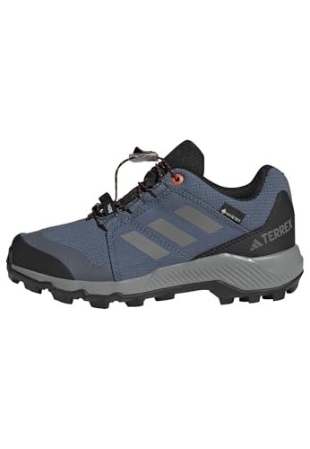 adidas Uniseks - dzieci Terrex GORE-TEX Hiking Shoes Kids, Wonder Steel/Grey Three/Semi Impact Orange, 34 EU