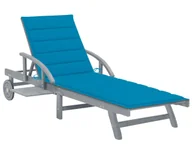 Leżaki ogrodowe - Elior Niebieski leżak ogrodowy Z3-R38 - miniaturka - grafika 1
