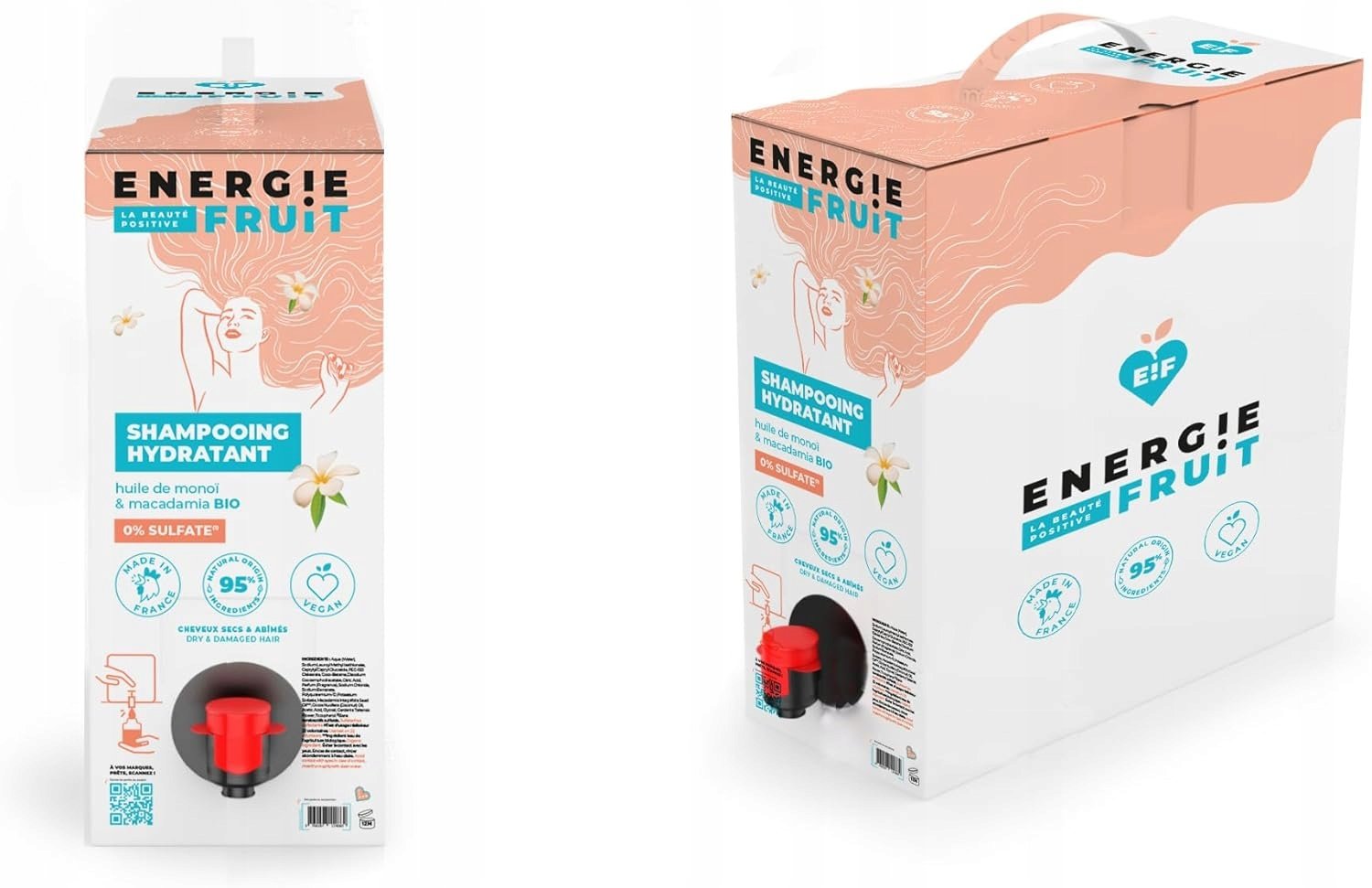 Energie Fruit Nawilżający szampon z olejem monoi 10L