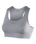 Biustonosze - FALKE Damski biustonosz sportowy Madison Melange niskie wsparcie oddychający szybkoschnący szary bezszwowy dla małych średnich rozmiarów kubków niski wpływ sporty turystyka joga pilates 1 sztuka - miniaturka - grafika 1