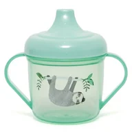 Kubki dla dzieci - Petit Monkey Petit Monkey - transparentny kubek treningowy z ustnikiem Leniwiec - miniaturka - grafika 1